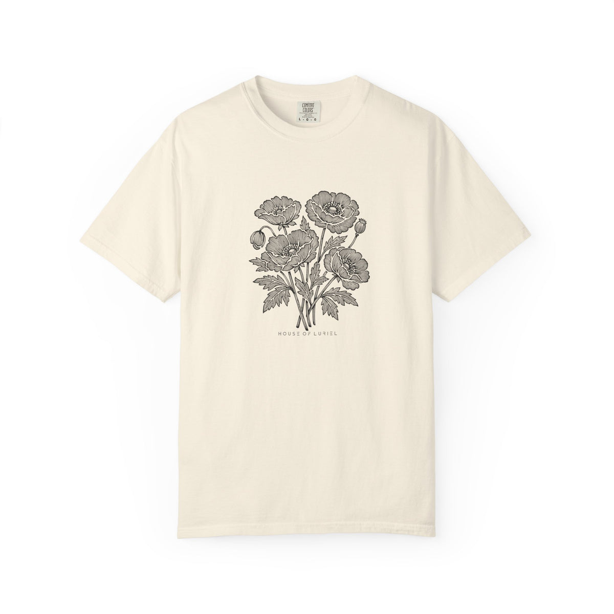 T-Shirt Floral Poppy Bouquet T-Shirt Floral Poppy Bouquet T-Shirt