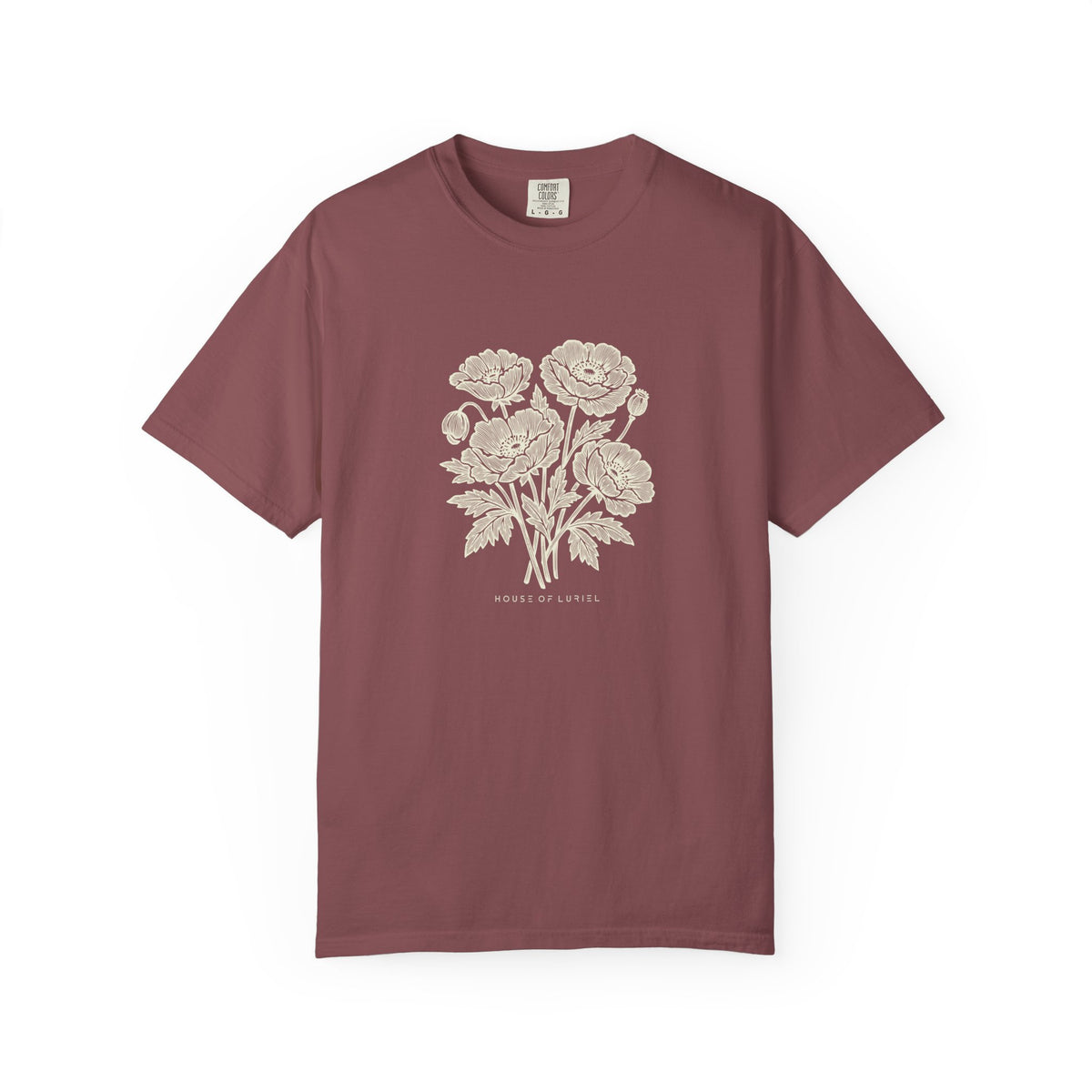 T-Shirt Floral Poppy Bouquet T-Shirt Floral Poppy Bouquet T-Shirt
