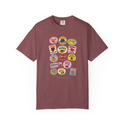 T-Shirt Fruit Labels T-Shirt Fruit Labels T-Shirt
