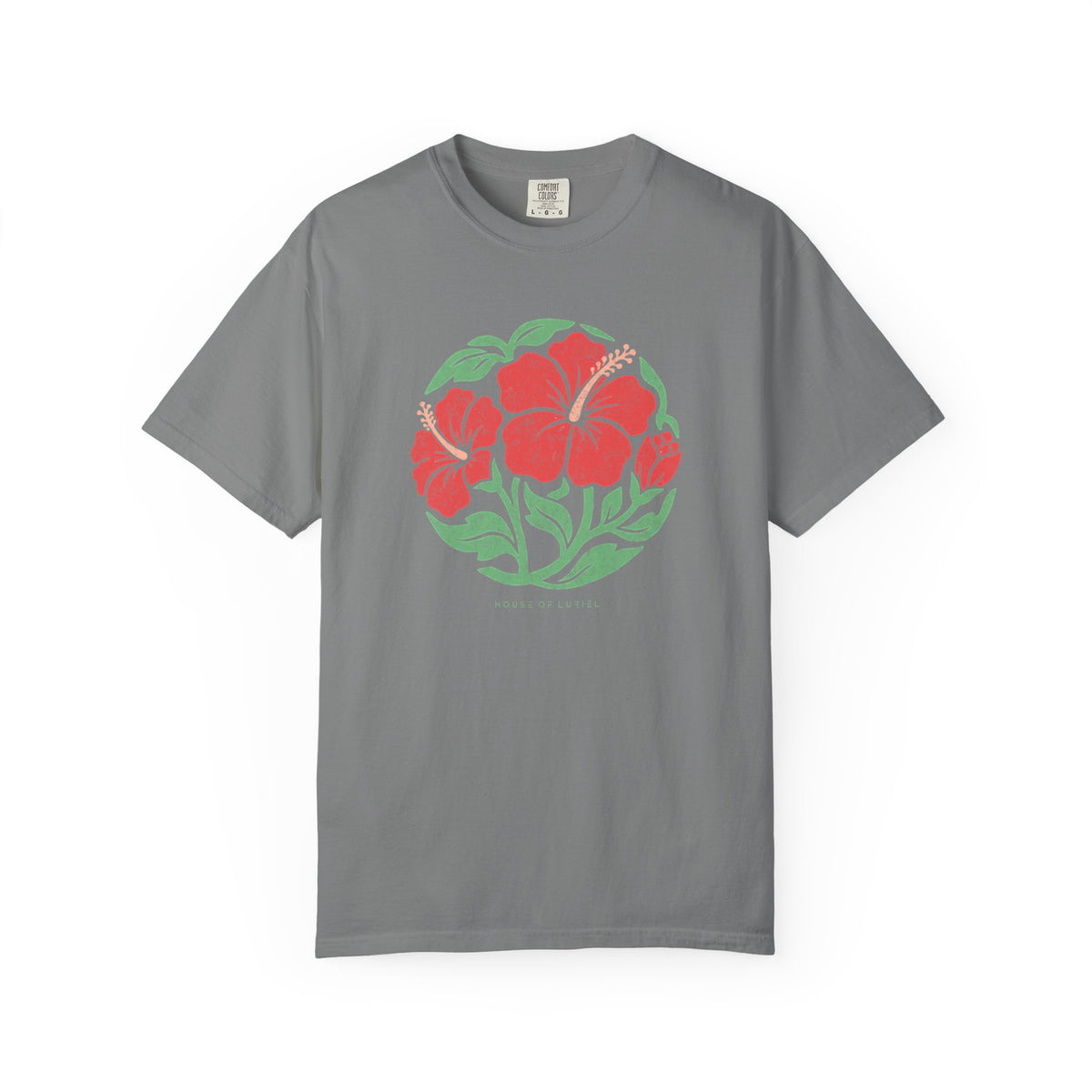 T-Shirt Hibiscus Circle Floral T-Shirt Hibiscus Circle Floral T-Shirt