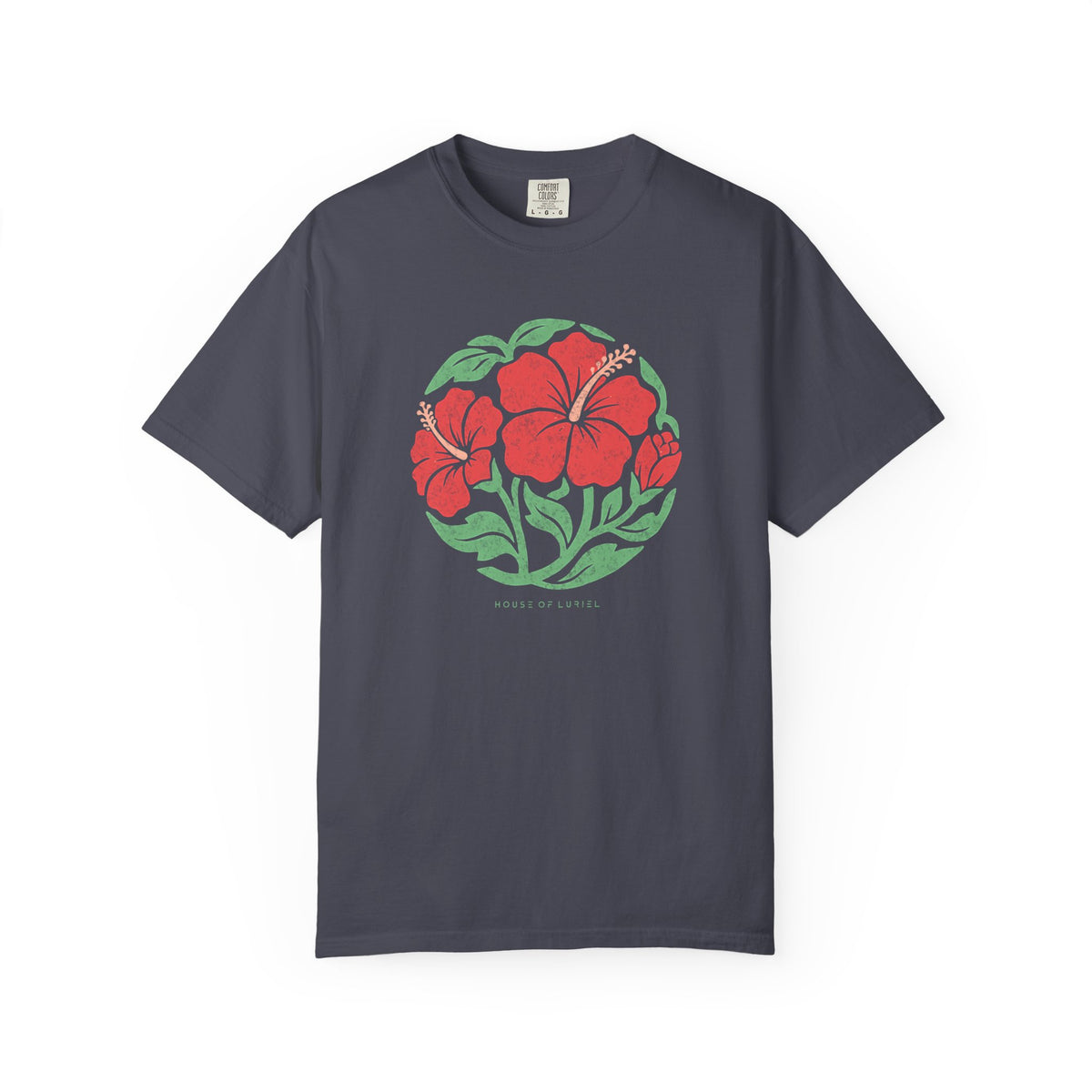 T-Shirt Hibiscus Circle Floral T-Shirt Hibiscus Circle Floral T-Shirt