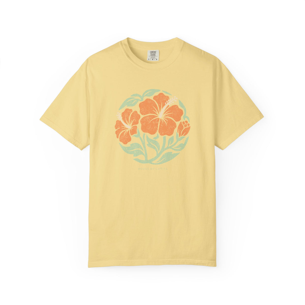 T-Shirt Hibiscus Circle Floral T-Shirt Hibiscus Circle Floral T-Shirt