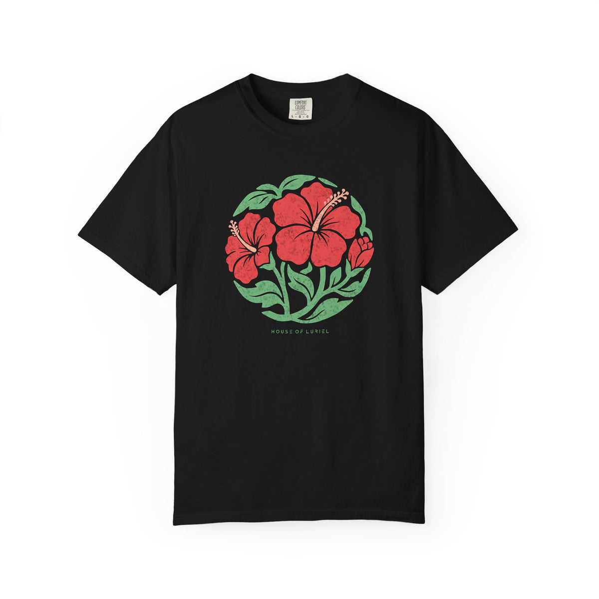 T-Shirt Hibiscus Circle Floral T-Shirt Hibiscus Circle Floral T-Shirt