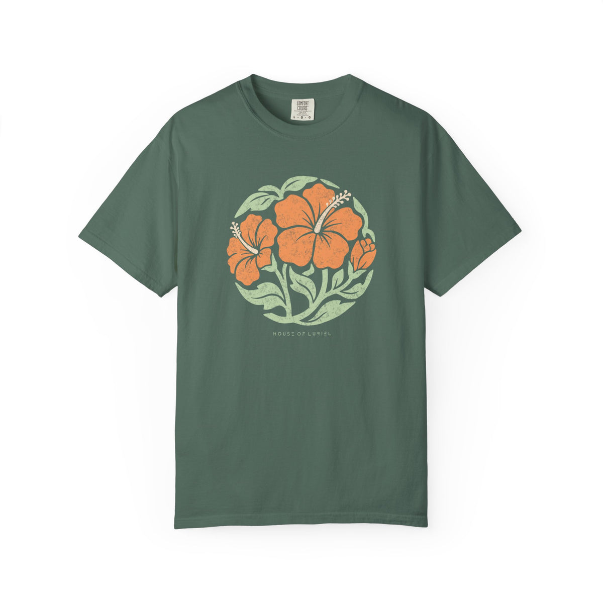 T-Shirt Hibiscus Circle Floral T-Shirt Hibiscus Circle Floral T-Shirt