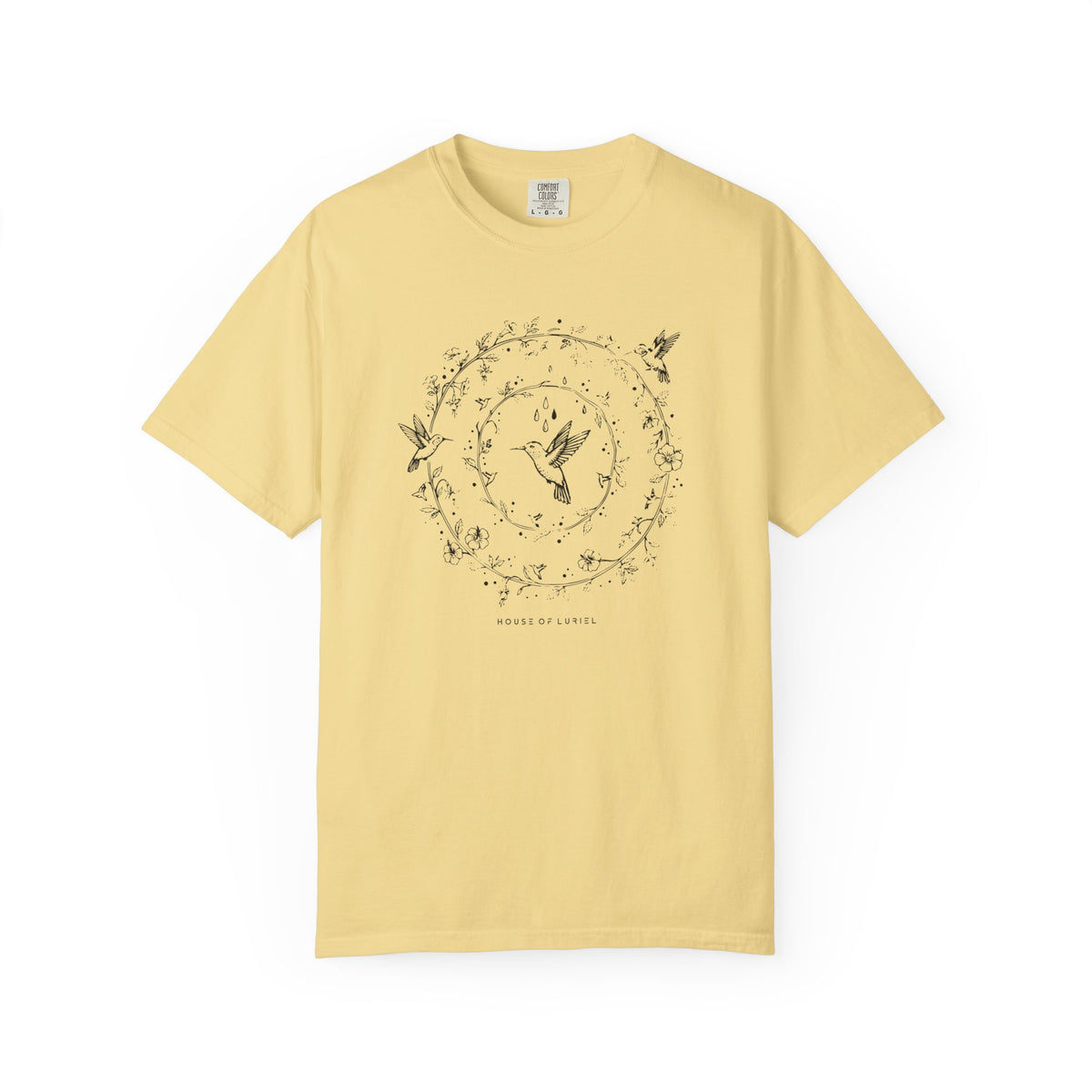 T-Shirt Hummingbird Floral Circle Graphic T-Shirt Hummingbird Floral Circle Graphic T-Shirt