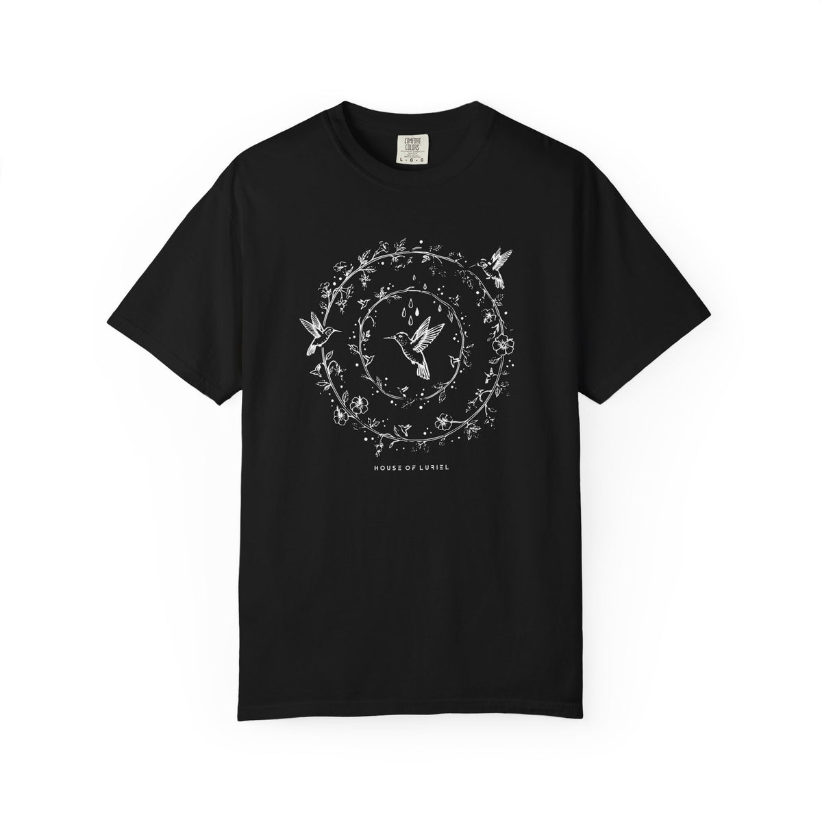 T-Shirt Hummingbird Floral Circle Graphic T-Shirt Hummingbird Floral Circle Graphic T-Shirt
