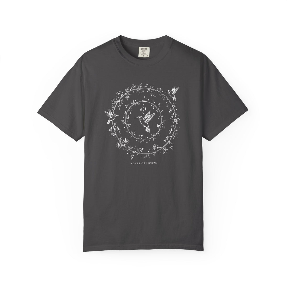 T-Shirt Hummingbird Floral Circle Graphic T-Shirt Hummingbird Floral Circle Graphic T-Shirt