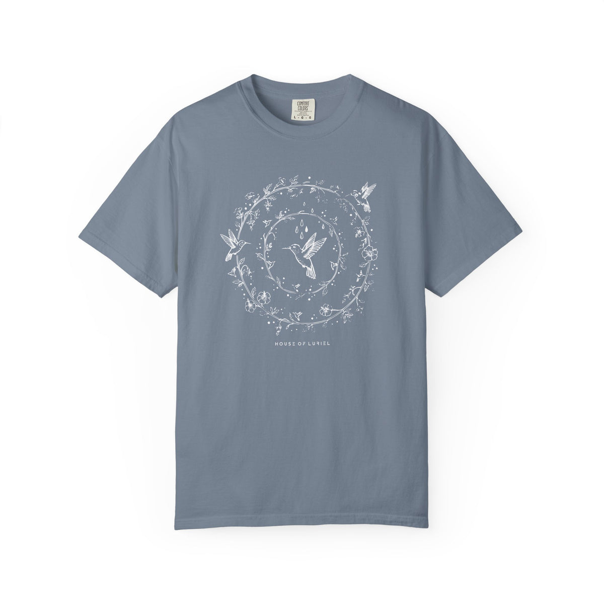 T-Shirt Hummingbird Floral Circle Graphic T-Shirt Hummingbird Floral Circle Graphic T-Shirt