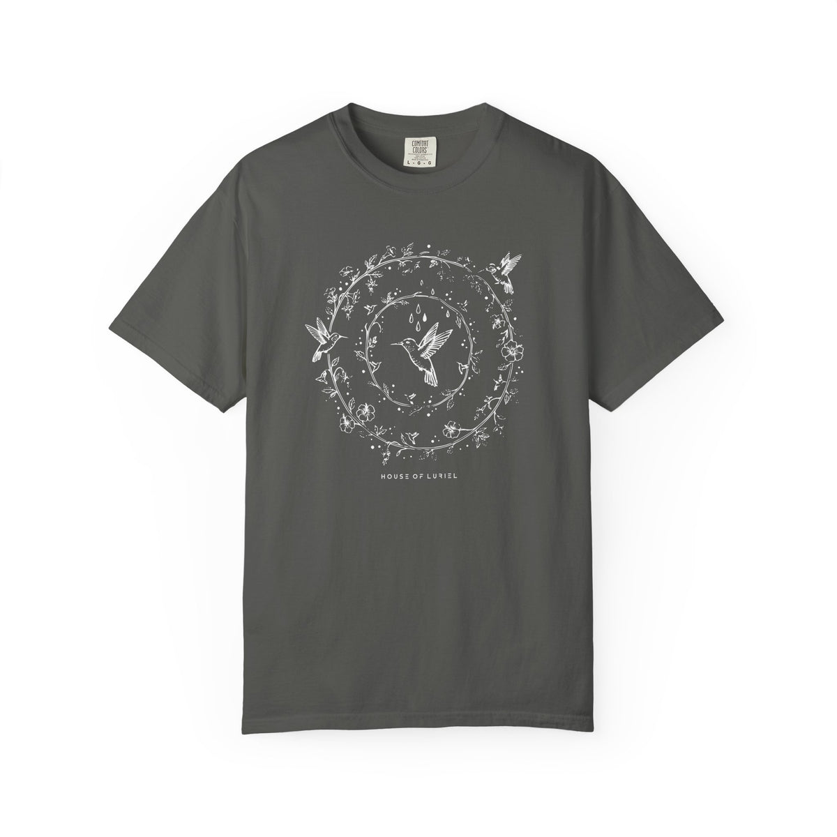 T-Shirt Hummingbird Floral Circle Graphic T-Shirt Hummingbird Floral Circle Graphic T-Shirt