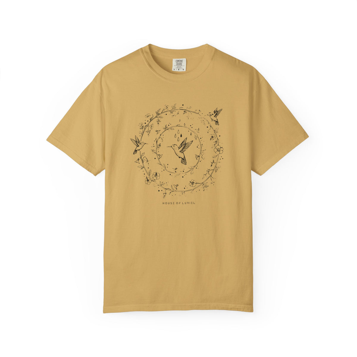 T-Shirt Hummingbird Floral Circle Graphic T-Shirt Hummingbird Floral Circle Graphic T-Shirt