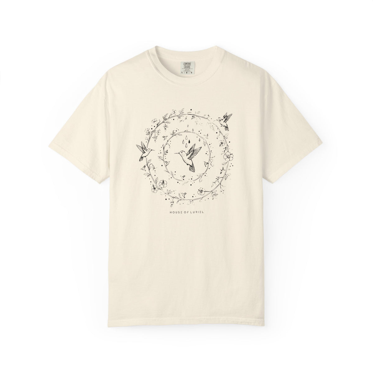 T-Shirt Hummingbird Floral Circle Graphic T-Shirt Hummingbird Floral Circle Graphic T-Shirt