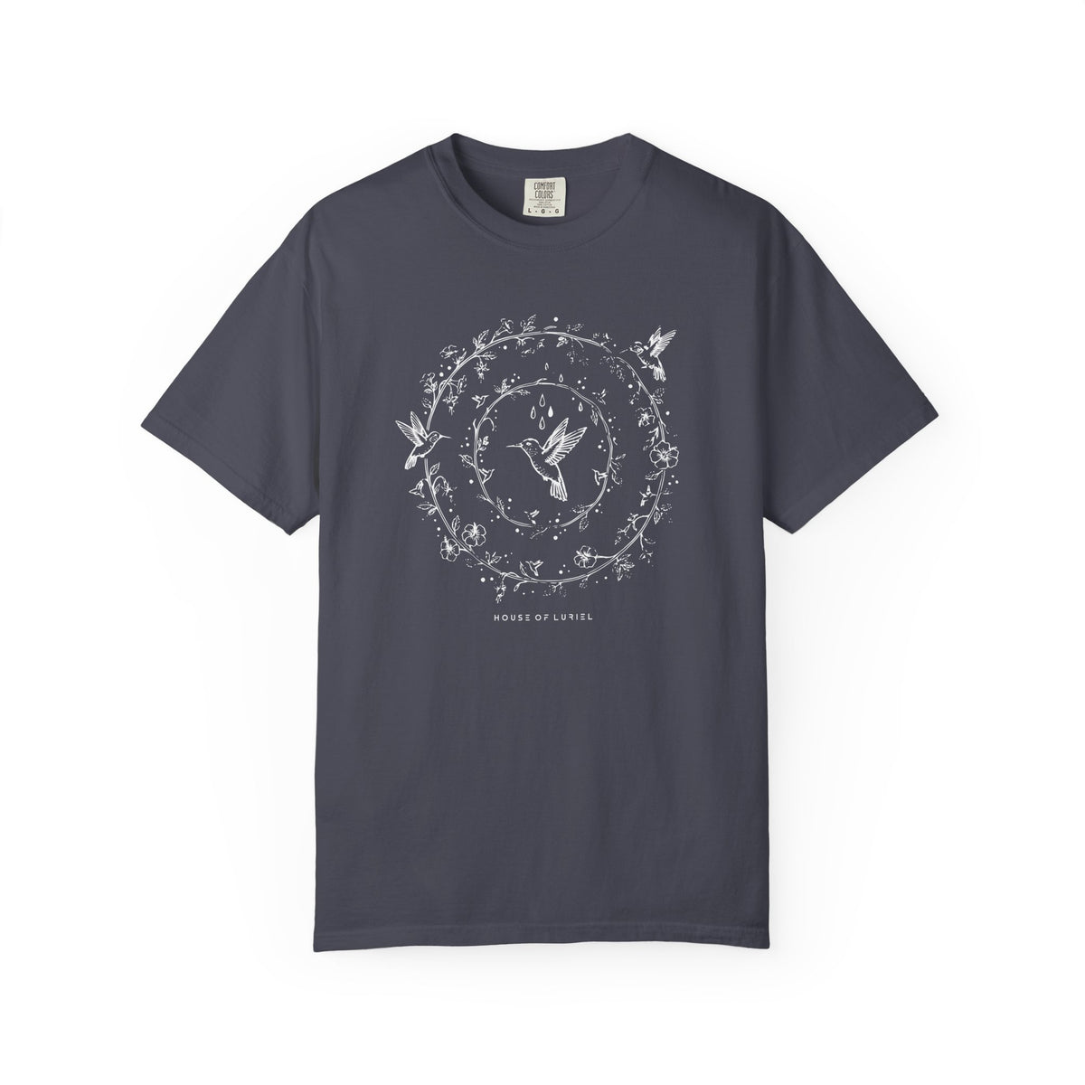 T-Shirt Hummingbird Floral Circle Graphic T-Shirt Hummingbird Floral Circle Graphic T-Shirt