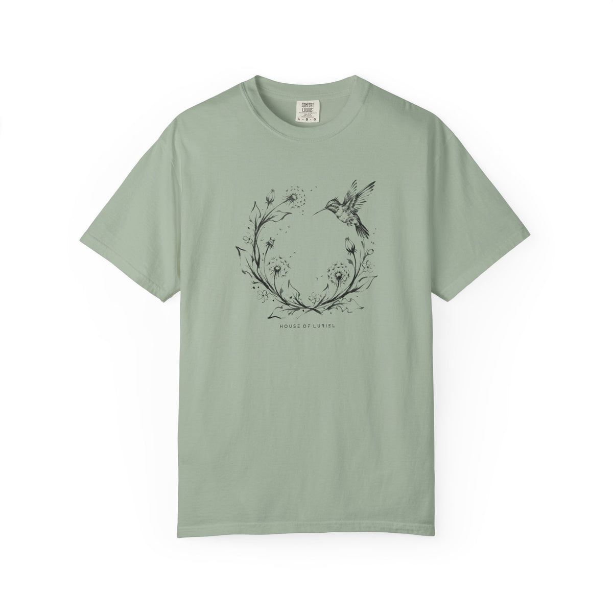 T-Shirt Hummingbird Floral Wreath T-Shirt Hummingbird Floral Wreath T-Shirt