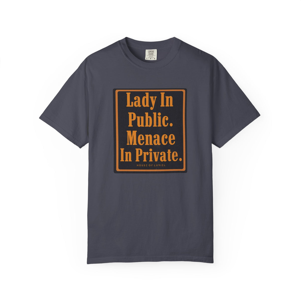 T-Shirt Lady In Public. Menace In Private. T-Shirt Lady In Public. Menace In Private. T-Shirt