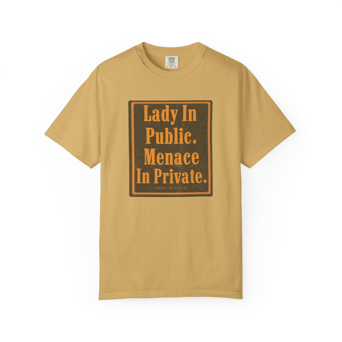 T-Shirt Lady In Public. Menace In Private. T-Shirt Lady In Public. Menace In Private. T-Shirt