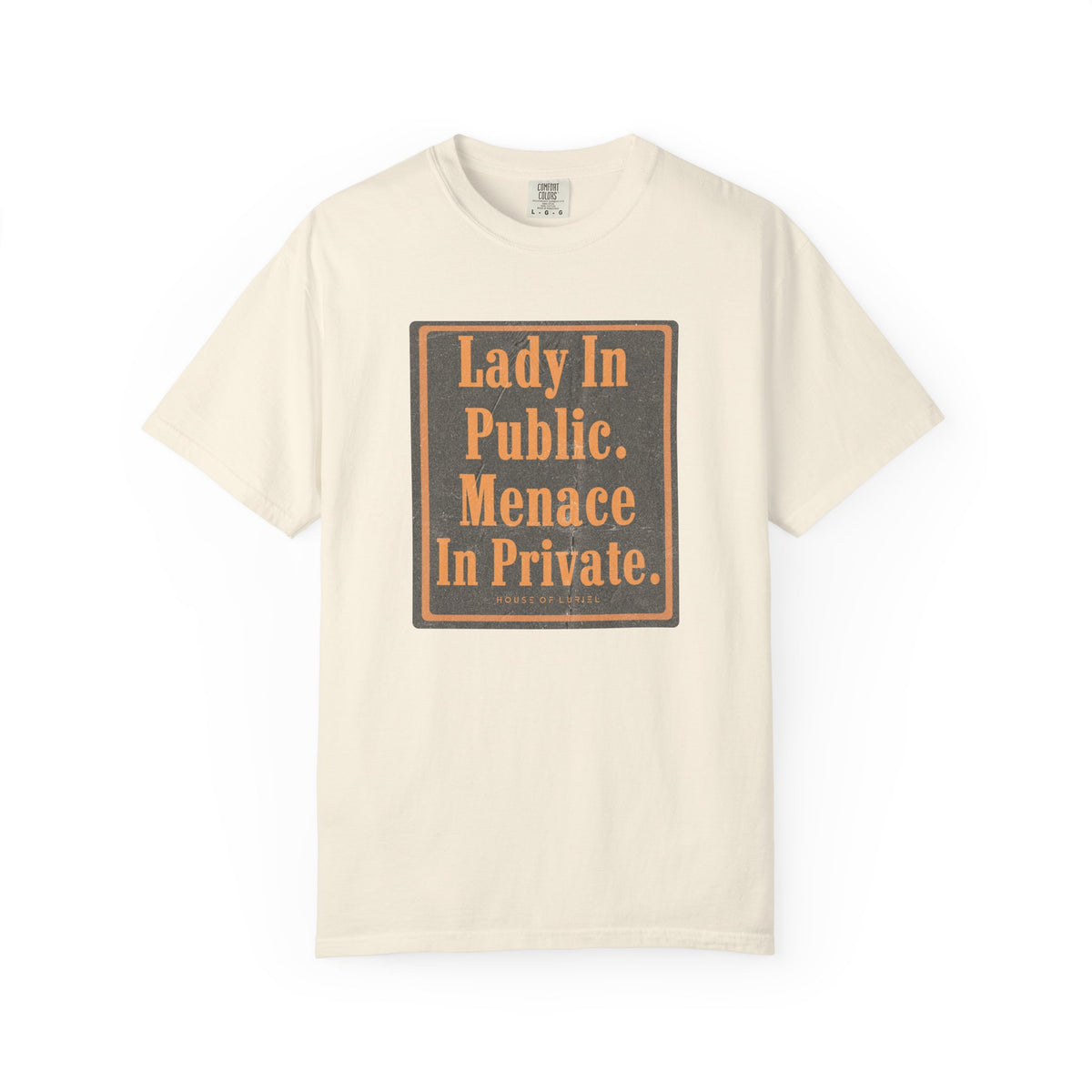 T-Shirt Lady In Public. Menace In Private. T-Shirt Lady In Public. Menace In Private. T-Shirt