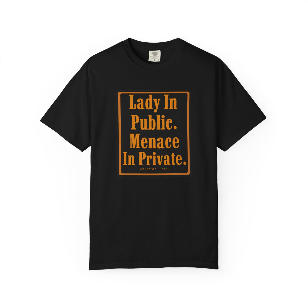 T-Shirt Lady In Public. Menace In Private. T-Shirt Lady In Public. Menace In Private. T-Shirt