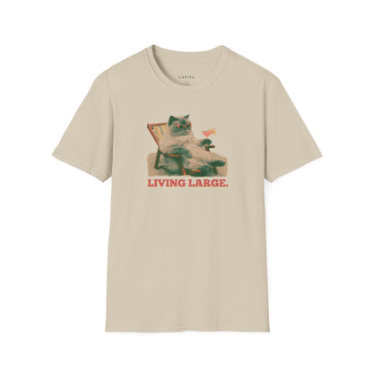 T-Shirt Living Large Cat T-Shirt Living Large Cat T-Shirt
