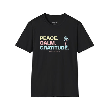 T-Shirt Peace. Calm. Gratitude. T-Shirt Peace. Calm. Gratitude. T-Shirt