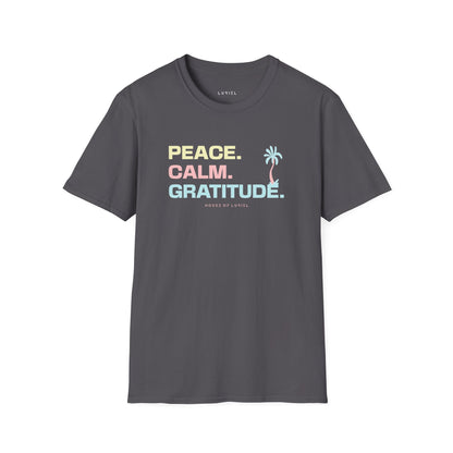 T-Shirt Peace. Calm. Gratitude. T-Shirt Peace. Calm. Gratitude. T-Shirt