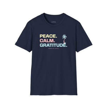 T-Shirt Peace. Calm. Gratitude. T-Shirt Peace. Calm. Gratitude. T-Shirt
