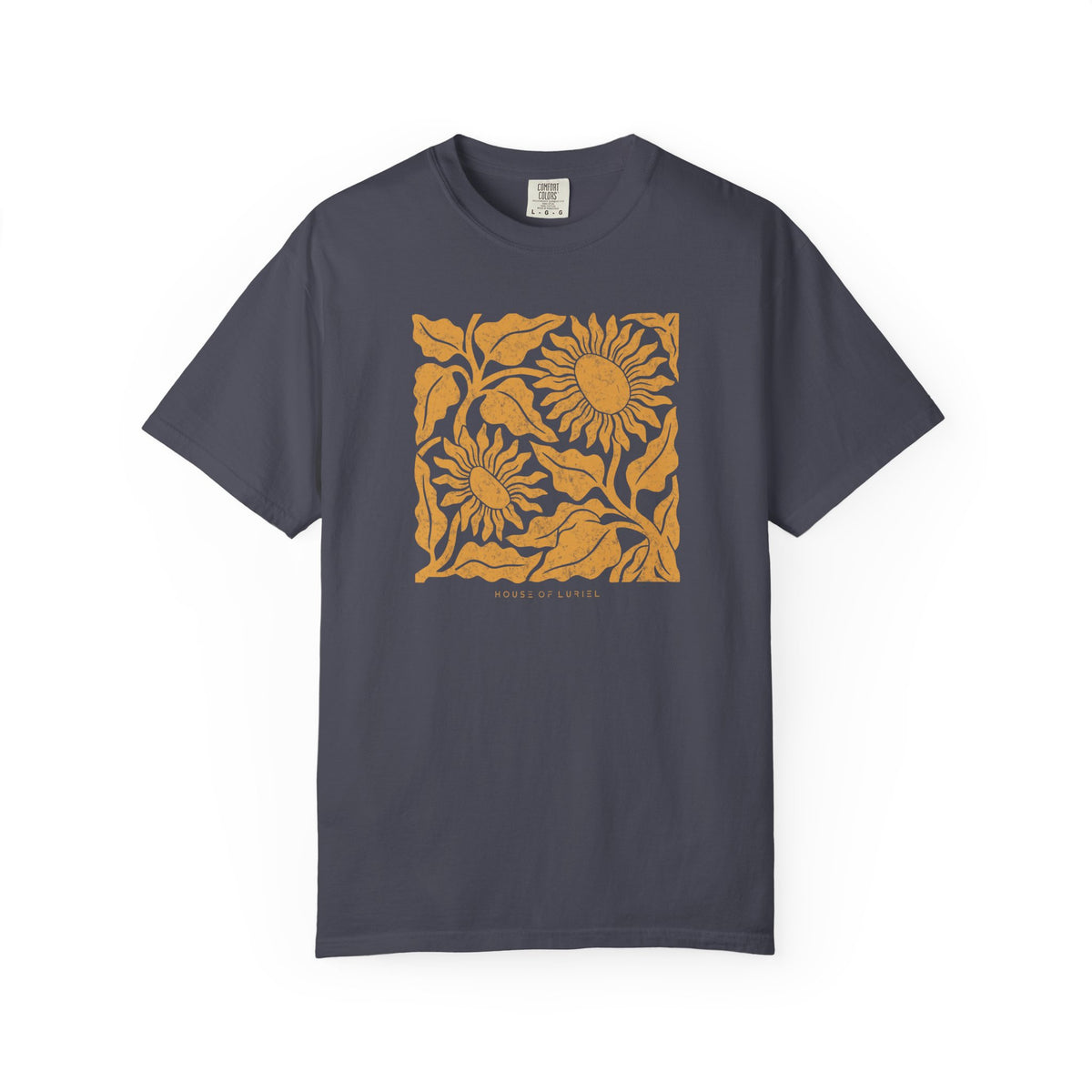 T-Shirt Sunflower Block Print T-Shirt Sunflower Block Print T-Shirt