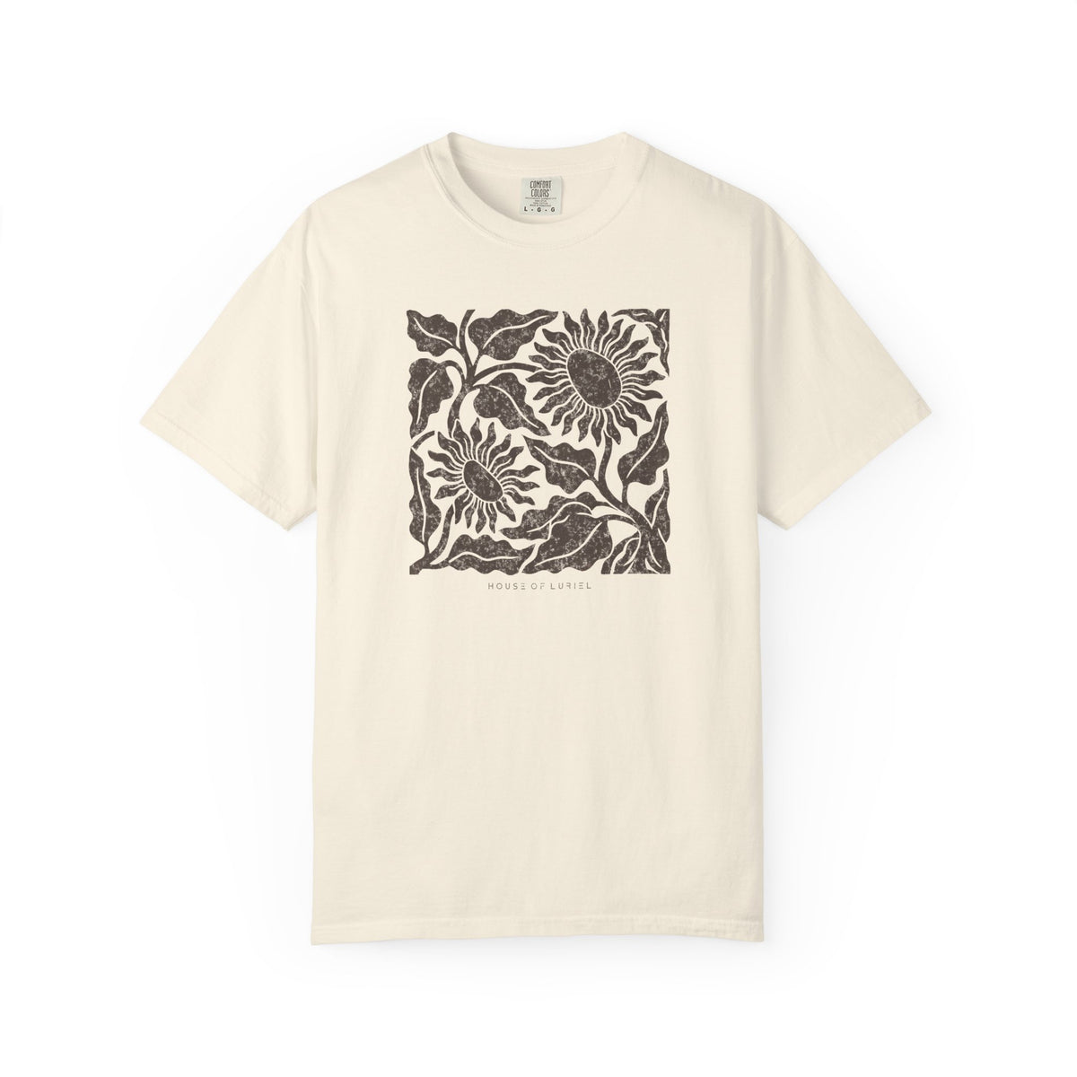 T-Shirt Sunflower Block Print T-Shirt Sunflower Block Print T-Shirt