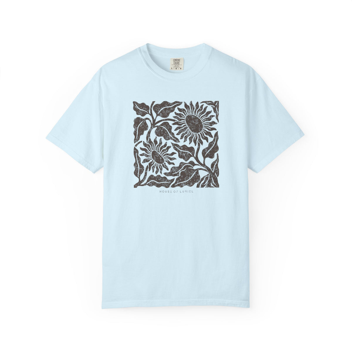 T-Shirt Sunflower Block Print T-Shirt Sunflower Block Print T-Shirt