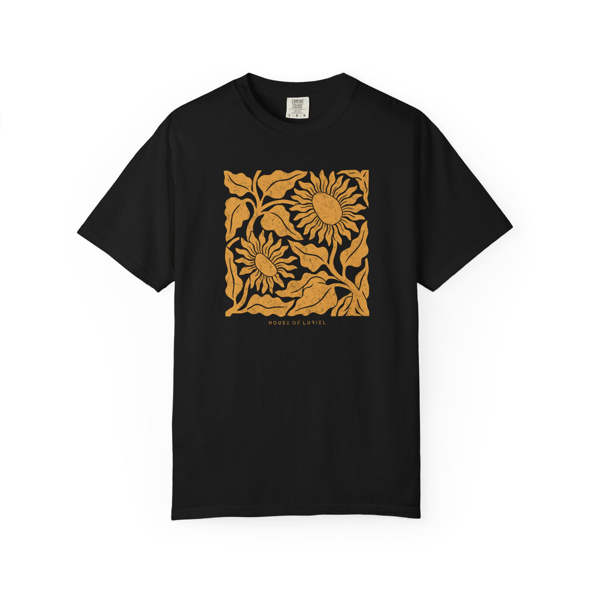 T-Shirt Sunflower Block Print T-Shirt Sunflower Block Print T-Shirt