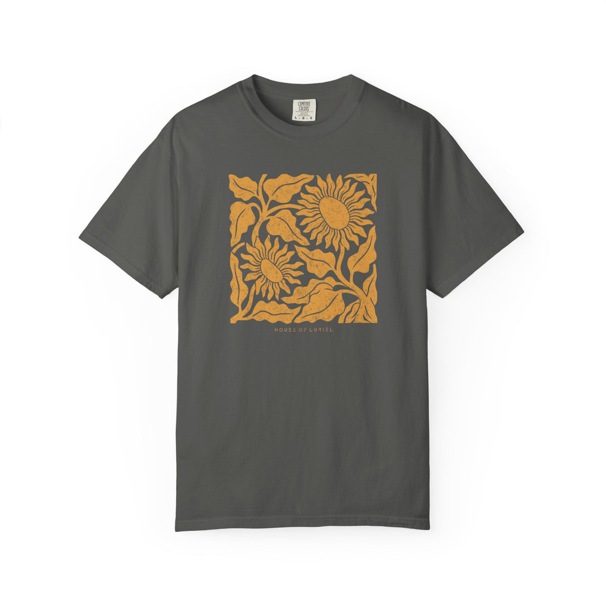 T-Shirt Sunflower Block Print T-Shirt Sunflower Block Print T-Shirt