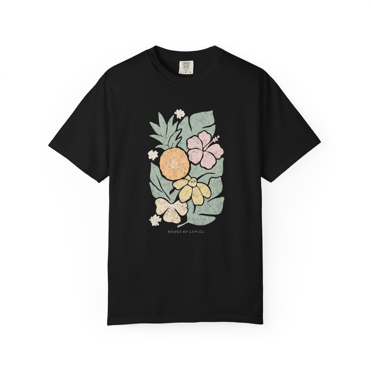 T-Shirt Tropical Floral and Fruits T-Shirt Tropical Floral and Fruits T-Shirt