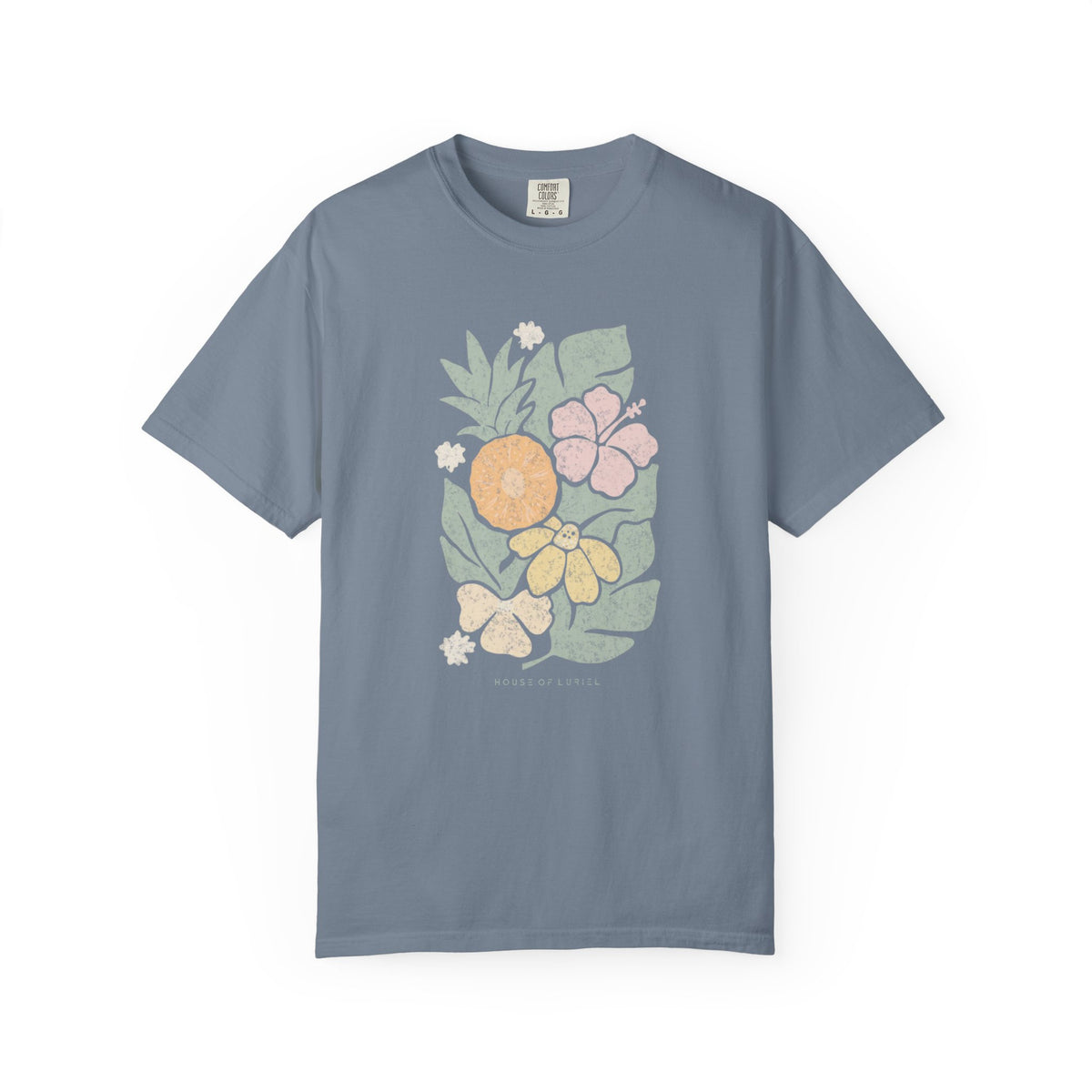 T-Shirt Tropical Floral and Fruits T-Shirt Tropical Floral and Fruits T-Shirt