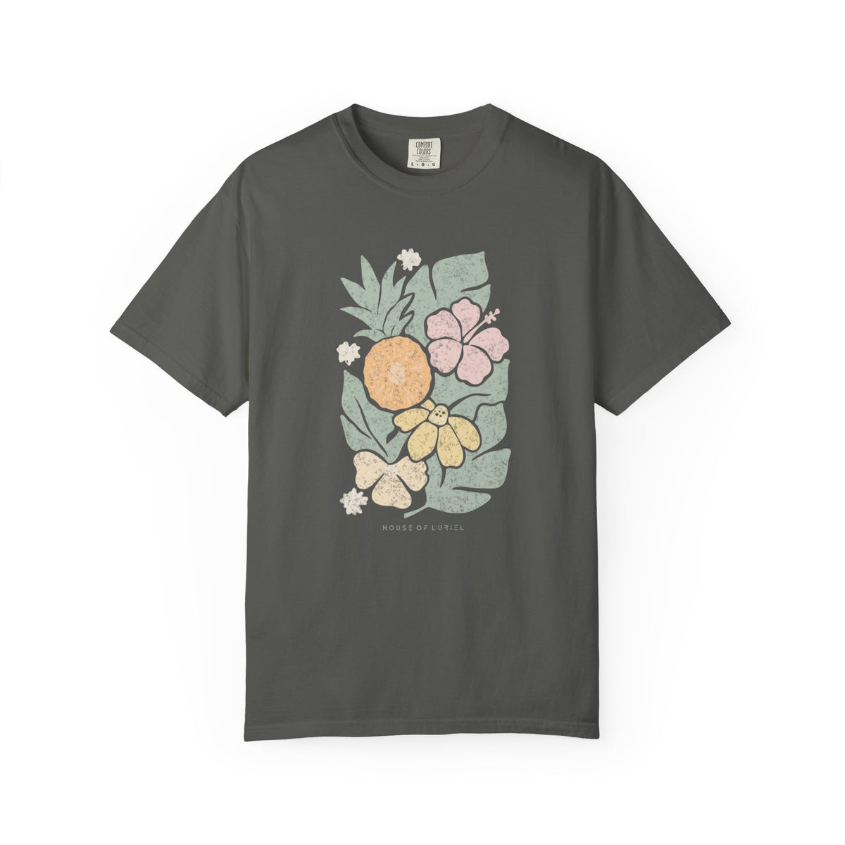 T-Shirt Tropical Floral and Fruits T-Shirt Tropical Floral and Fruits T-Shirt