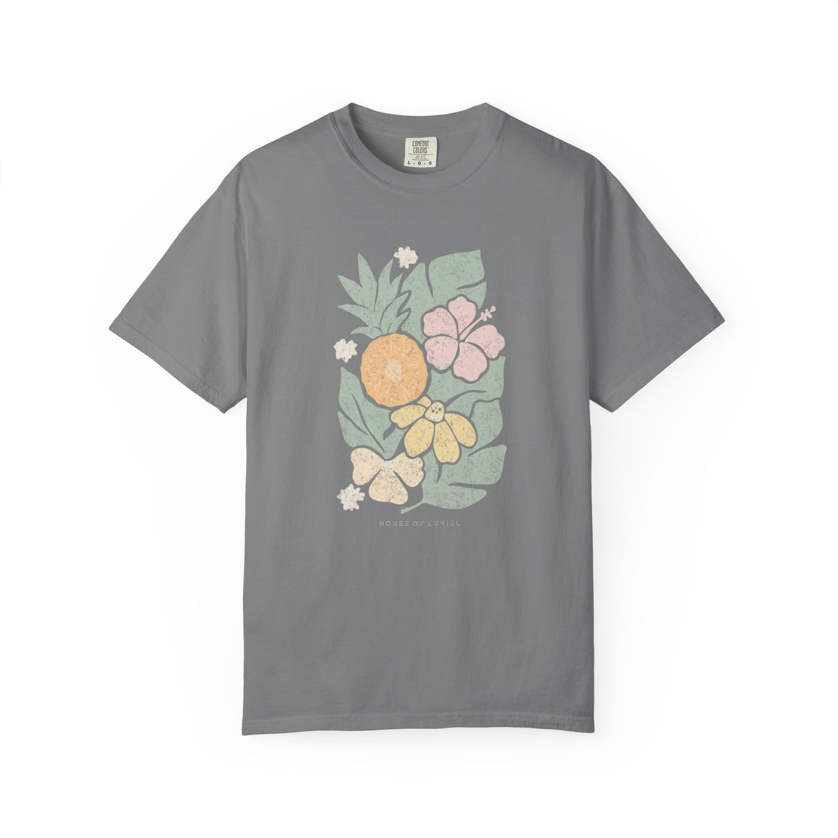 T-Shirt Tropical Floral and Fruits T-Shirt Tropical Floral and Fruits T-Shirt