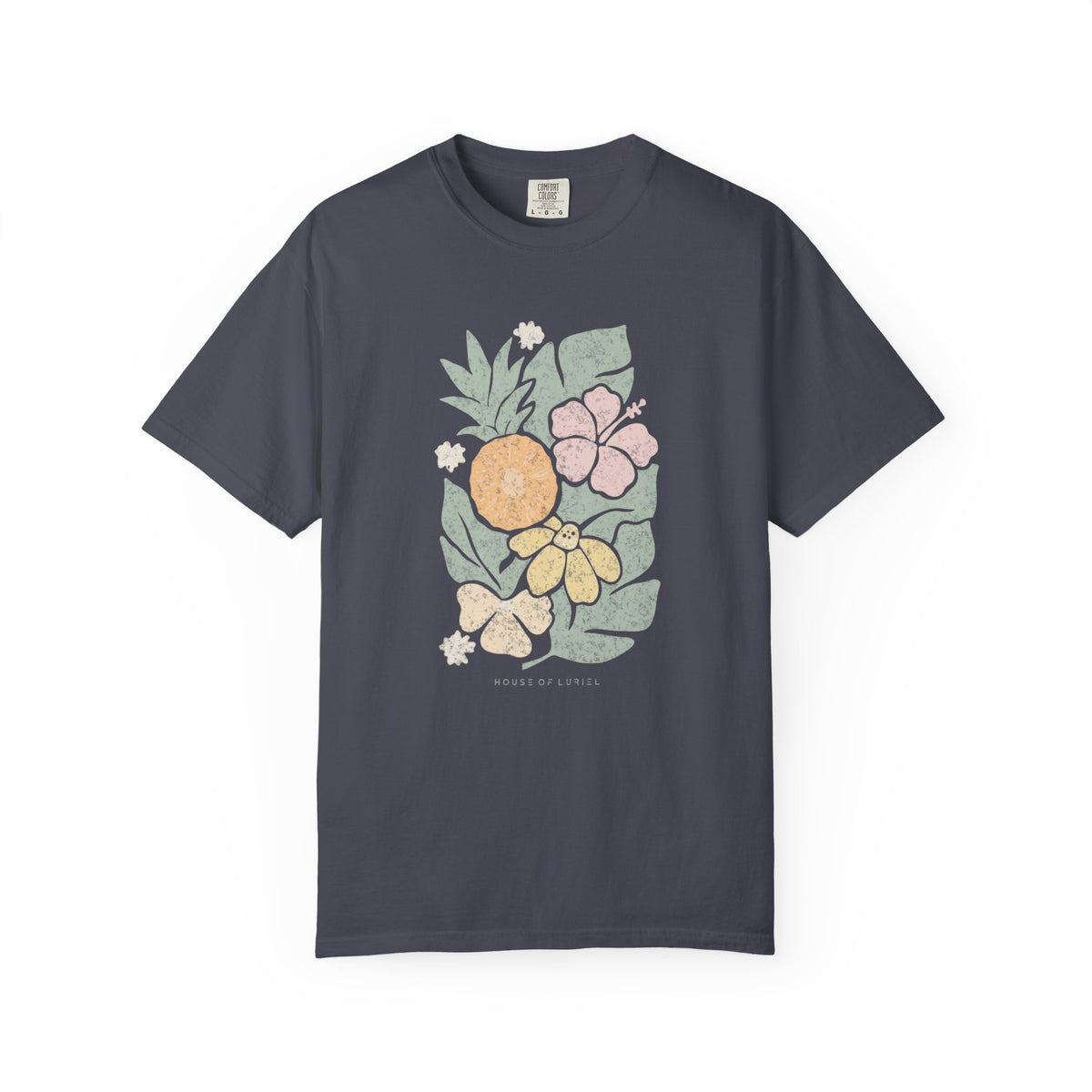 T-Shirt Tropical Floral and Fruits T-Shirt Tropical Floral and Fruits T-Shirt