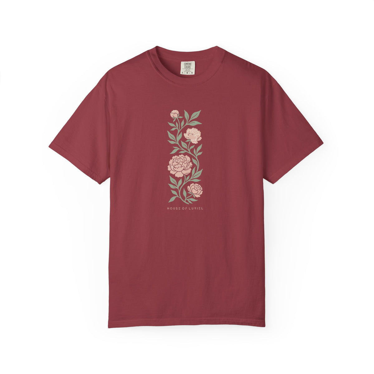 T-Shirt Vertical Floral Peony T-Shirt Vertical Floral Peony T-Shirt