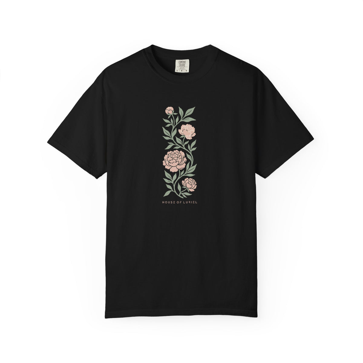 T-Shirt Vertical Floral Peony T-Shirt Vertical Floral Peony T-Shirt