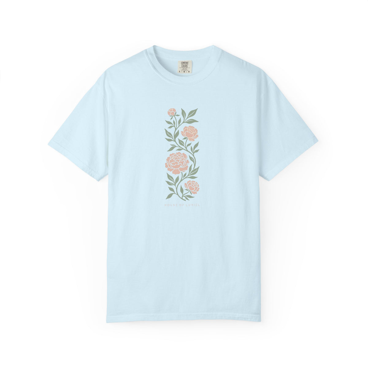 T-Shirt Vertical Floral Peony T-Shirt Vertical Floral Peony T-Shirt