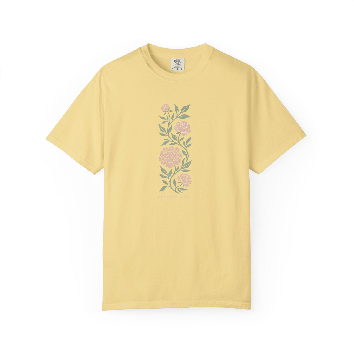 T-Shirt Vertical Floral Peony T-Shirt Vertical Floral Peony T-Shirt