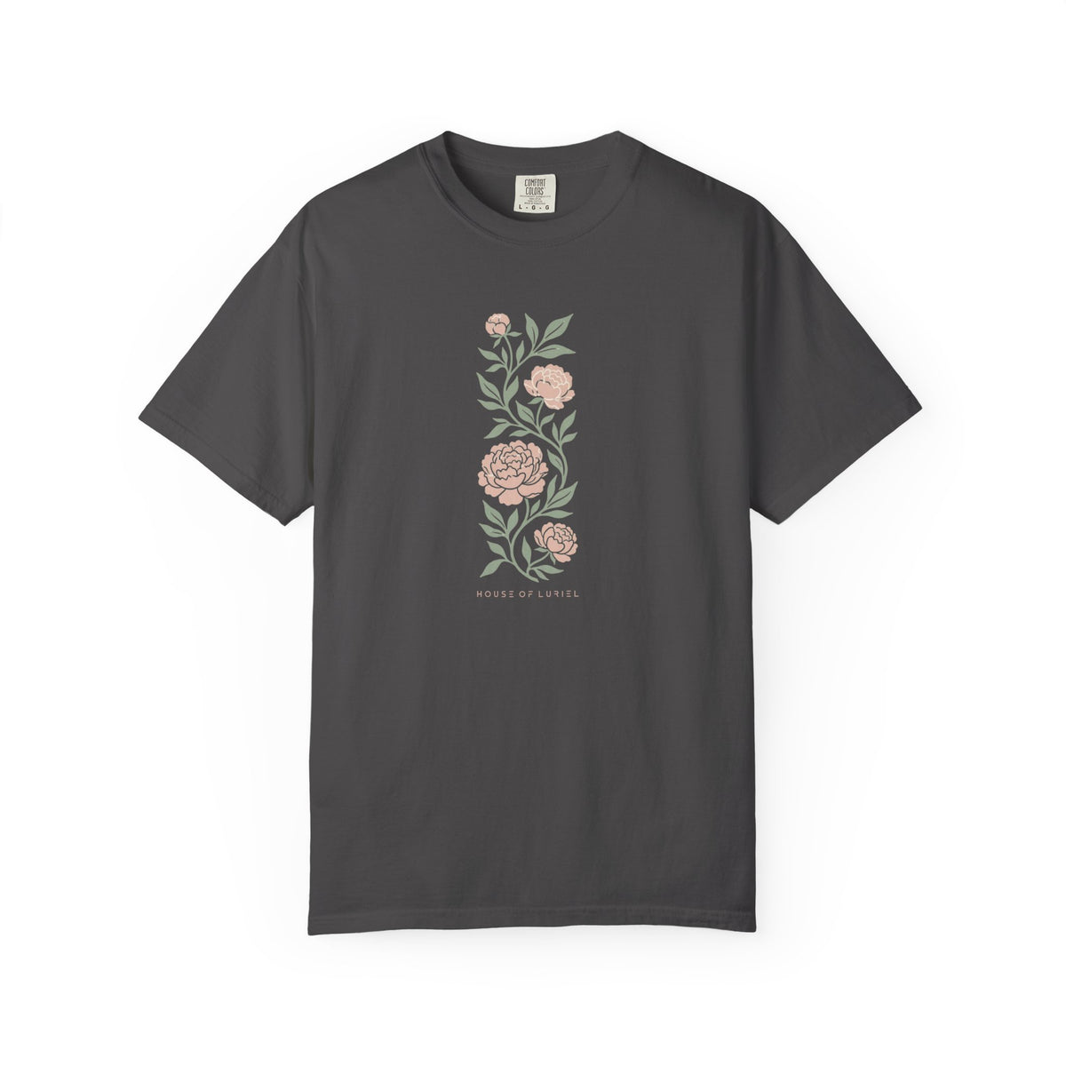 T-Shirt Vertical Floral Peony T-Shirt Vertical Floral Peony T-Shirt