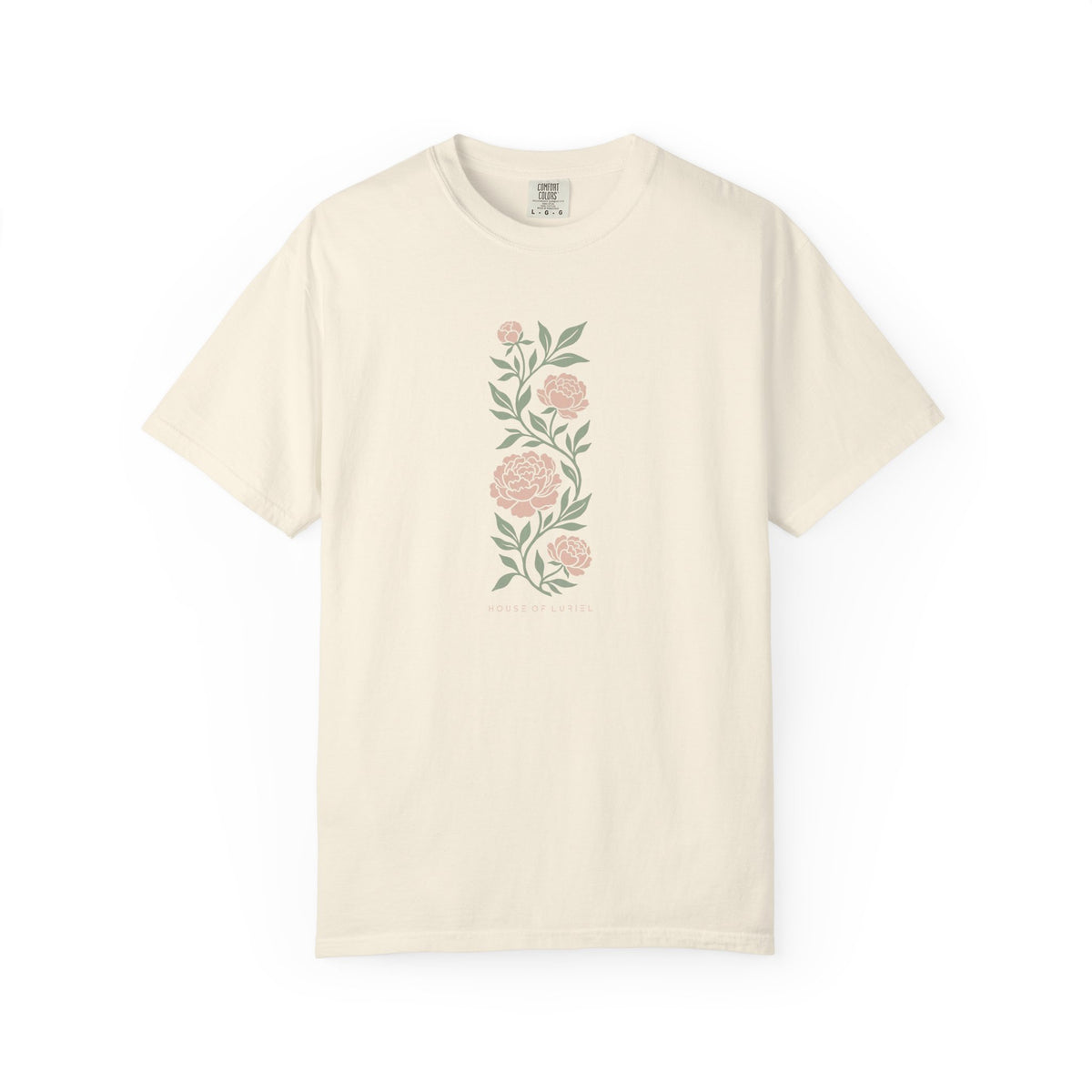 T-Shirt Vertical Floral Peony T-Shirt Vertical Floral Peony T-Shirt