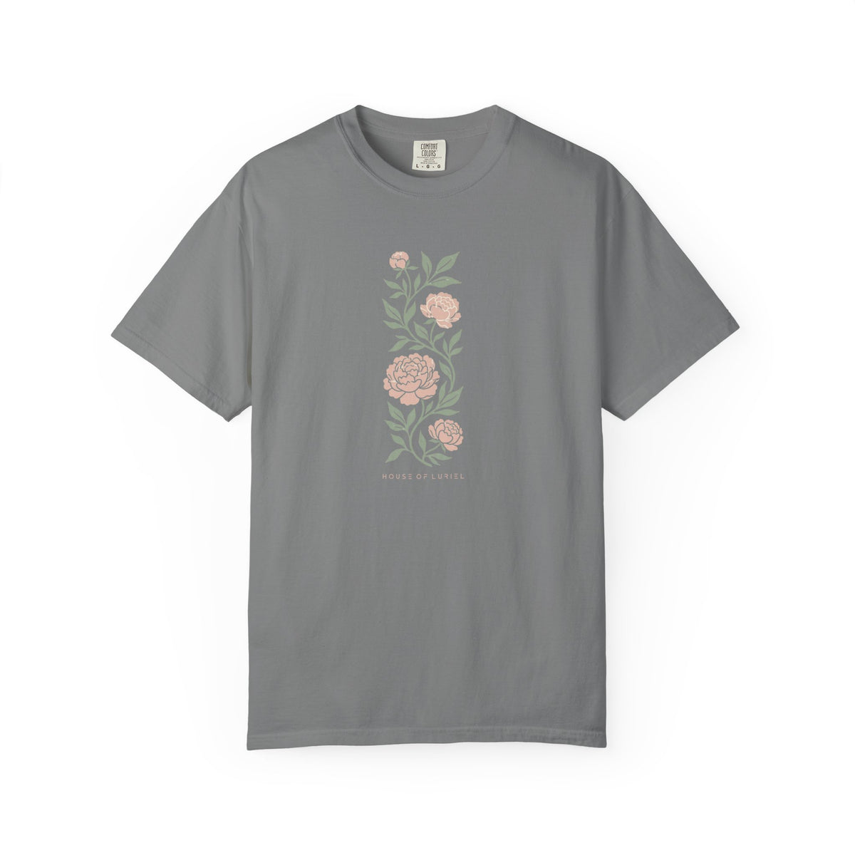 T-Shirt Vertical Floral Peony T-Shirt Vertical Floral Peony T-Shirt
