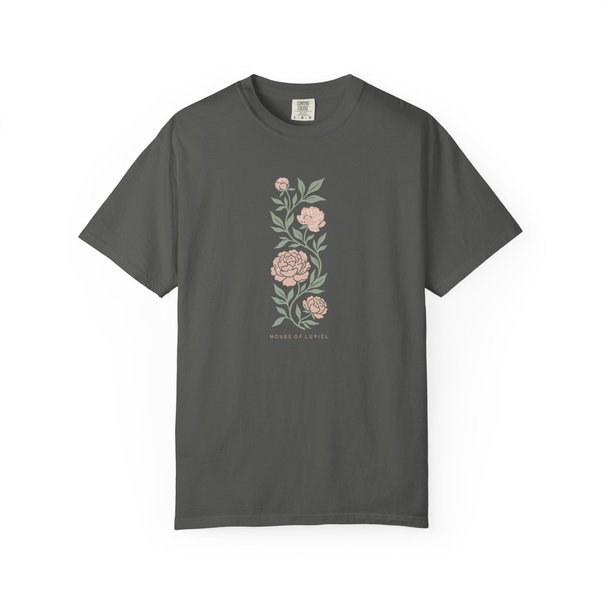 T-Shirt Vertical Floral Peony T-Shirt Vertical Floral Peony T-Shirt