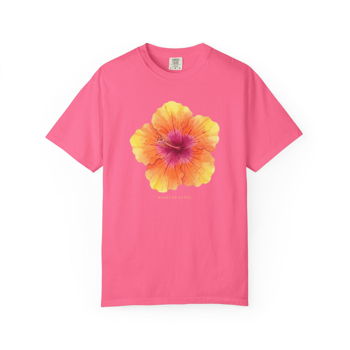 T-Shirt Vibrant Watercolor Hibiscus T-Shirt Vibrant Watercolor Hibiscus T-Shirt