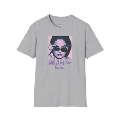 T-Shirt Will Flirt For Tacos T-Shirt Will Flirt For Tacos T-Shirt