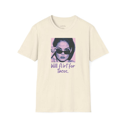 T-Shirt Will Flirt For Tacos T-Shirt Will Flirt For Tacos T-Shirt